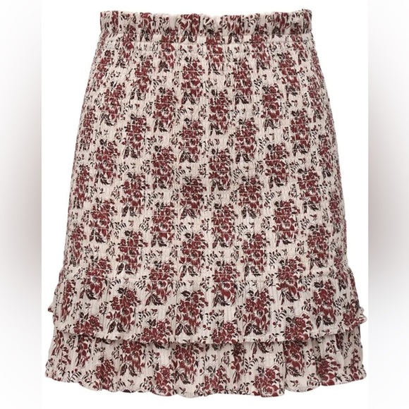 SIR. THE LABEL smocked ruffle floral skirt size small - Picture 1 of 8
